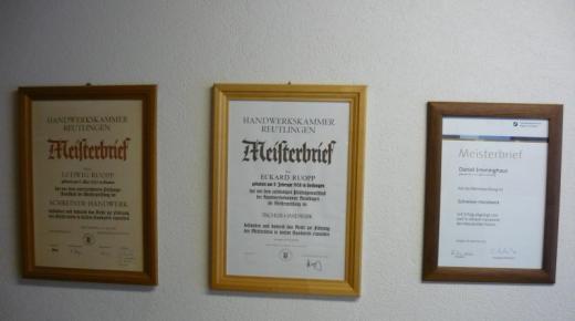 Meisterbriefe